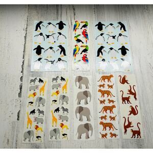 Vintage Lot of Mrs. Grossman Sandilion Stickers Animals holiday scrapbook